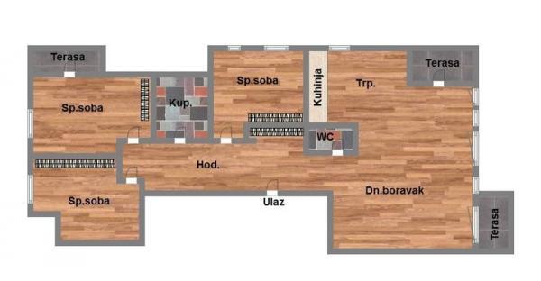 Glavna slika -Četvorosoban stan na prodaju, 85m2, 245.140€
