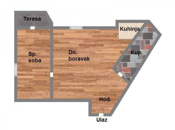 Glavna slika -Jednoiposoban stan na prodaju, 41m2, 71.370€