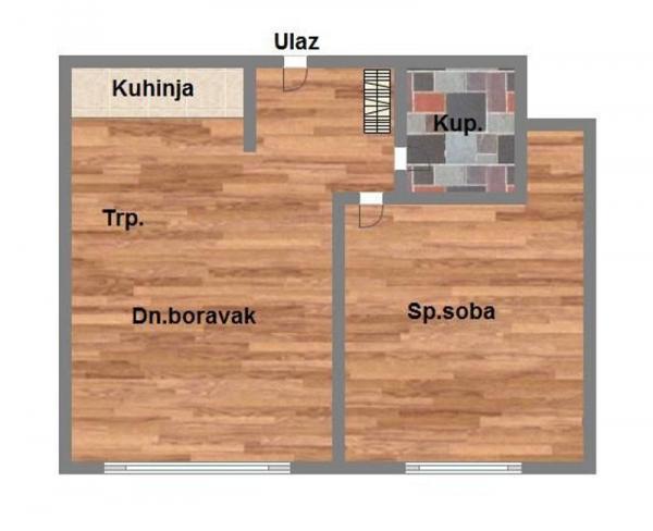 Glavna slika -Jednoiposoban stan na prodaju, 36m2, 55.250€