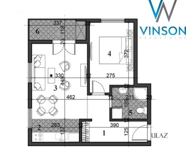 Slika 8 - Janka Čmelika, Jednoiposoban stan na prodaju, 47m2, 142.140€