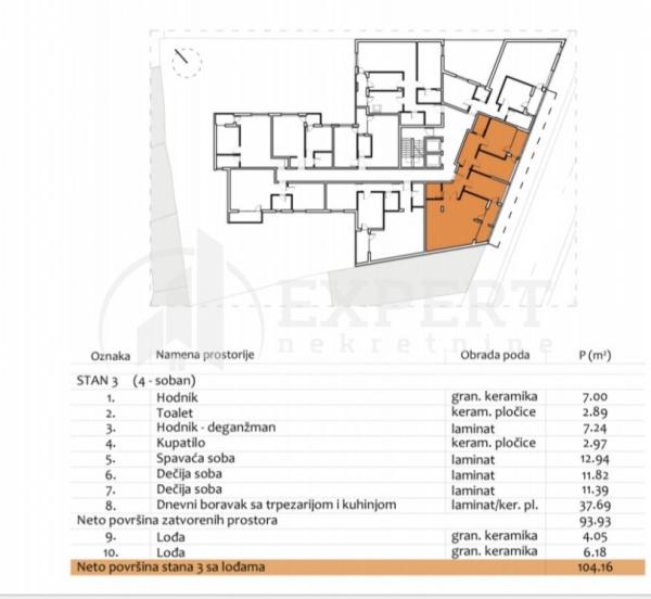 Slika 2 - Prvomajska, Četvorosoban stan na prodaju, 104m2, 267.480€