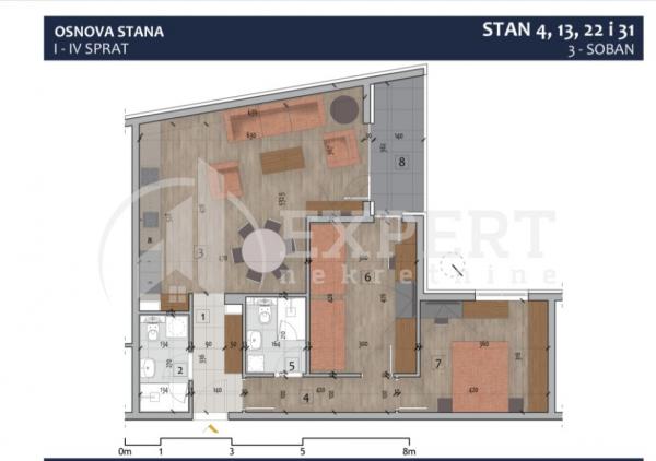 Slika 3 - Prvomajska, Trosoban stan na prodaju, 76m2, 196.300€