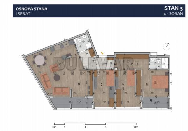 Slika 3 - Prvomajska, Četvorosoban stan na prodaju, 104m2, 267.480€
