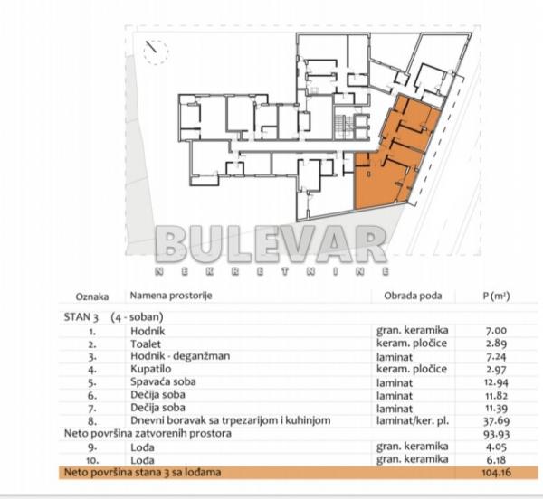 Slika 2 - Prvomajska, Četvorosoban stan na prodaju, 104m2, 267.480€