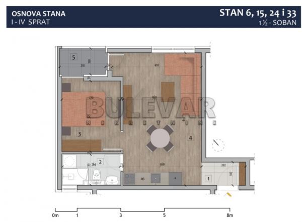 Slika 3 - Prvomajska, Jednoiposoban stan na prodaju, 39m2, 101.830€