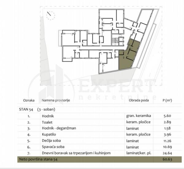 Slika 2 - Prvomajska, Trosoban stan na prodaju, 60m2, 156.150€