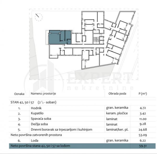 Slika 3 - Prvomajska, Dvoiposoban stan na prodaju, 59m2, 152.750€