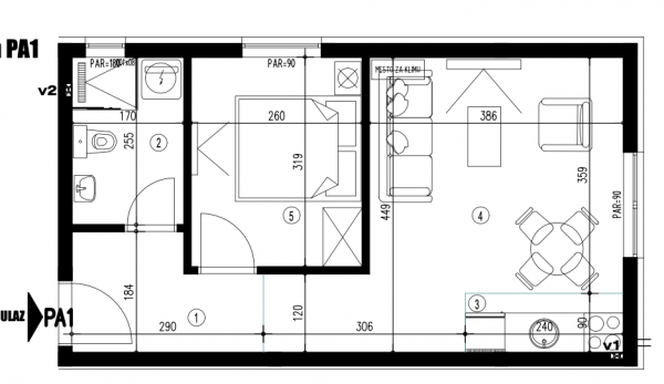 Slika 1 - Jednoiposoban stan na prodaju, 35.32m2