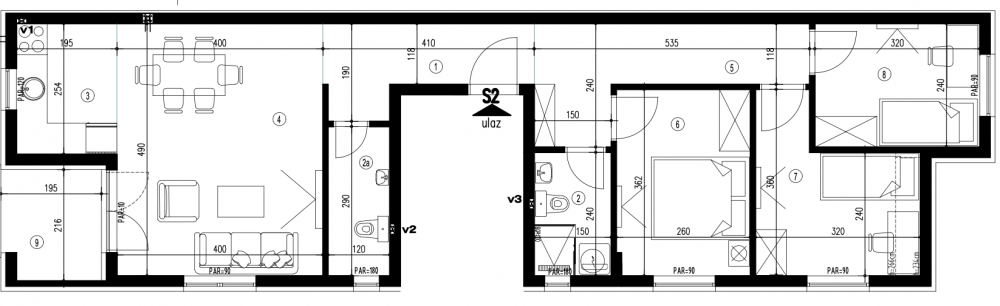 Slika 1 - Klisa, Troiposoban stan na prodaju, 73.61m2