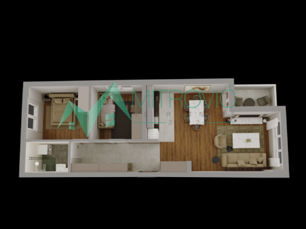 Glavna slika -Dvoiposoban stan na prodaju, 60m2, 131.620€