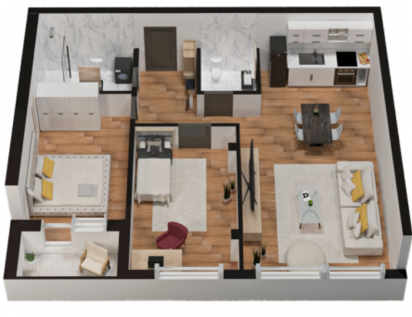 Glavna slika -Bistrica, Novo naselje, Dvoiposoban stan na prodaju, 56.60m2, 142.830€