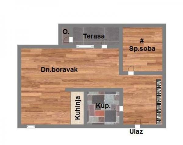 Slika 9 - Jednoiposoban stan na prodaju, 36m2, 103.000€