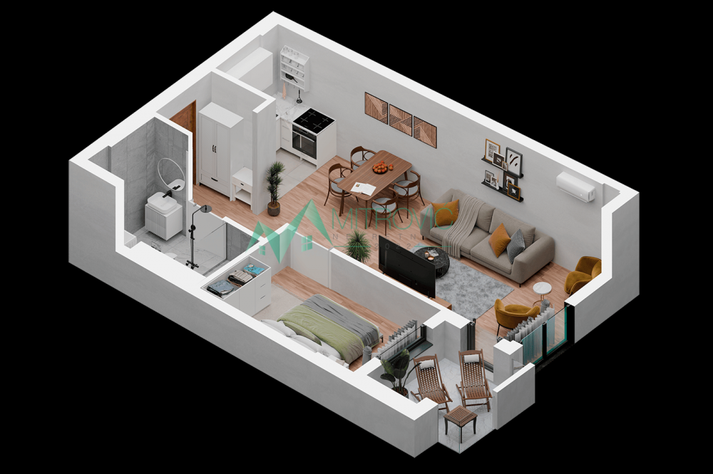 Glavna slika -Dvosoban stan na prodaju, 44m2, 148.780€