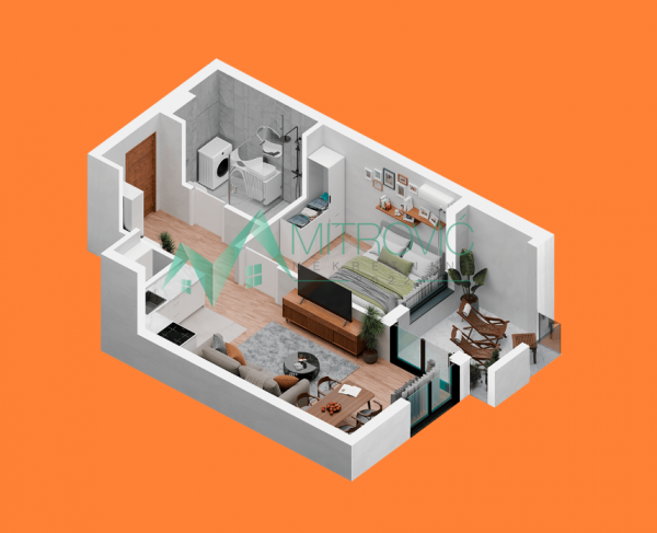 Glavna slika -Dvosoban stan na prodaju, 43m2, 146.250€