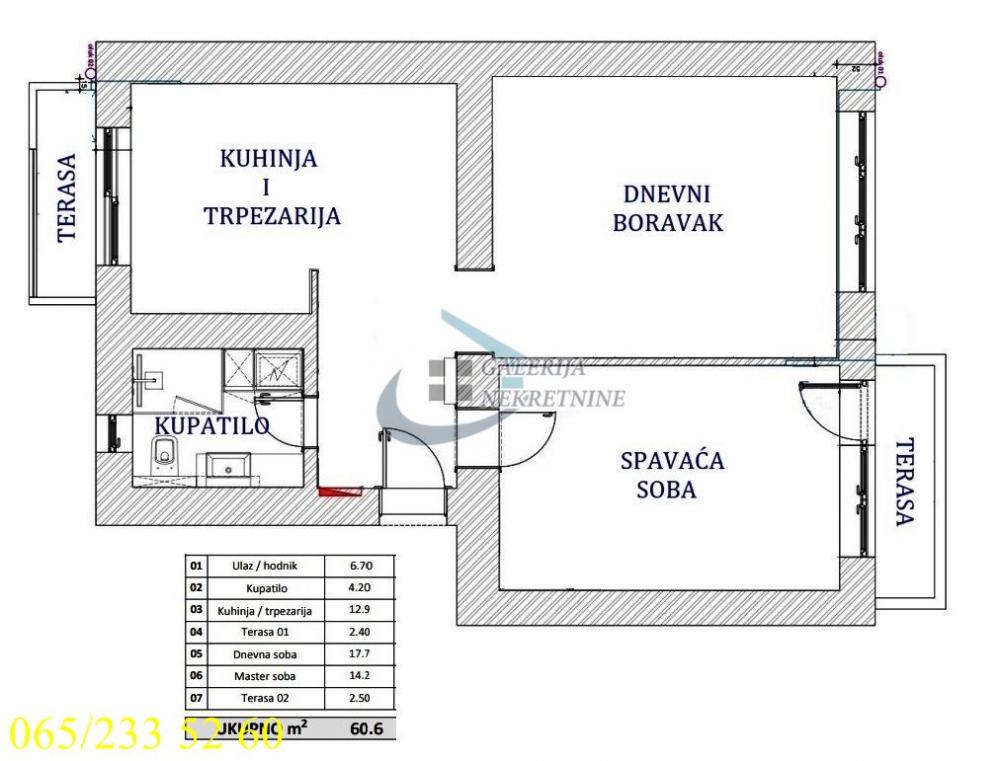 Slika 6 - Braničevska, Dvosoban stan na prodaju, 61m2, 275.000€