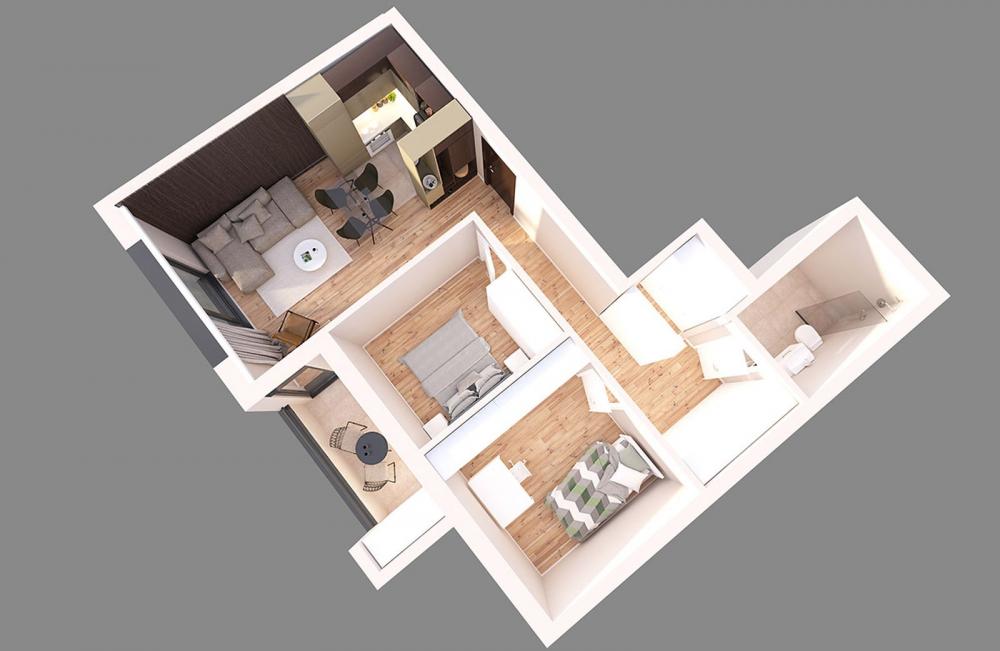 Slika 3 - Trosoban stan na prodaju, 62m2, 226.310€