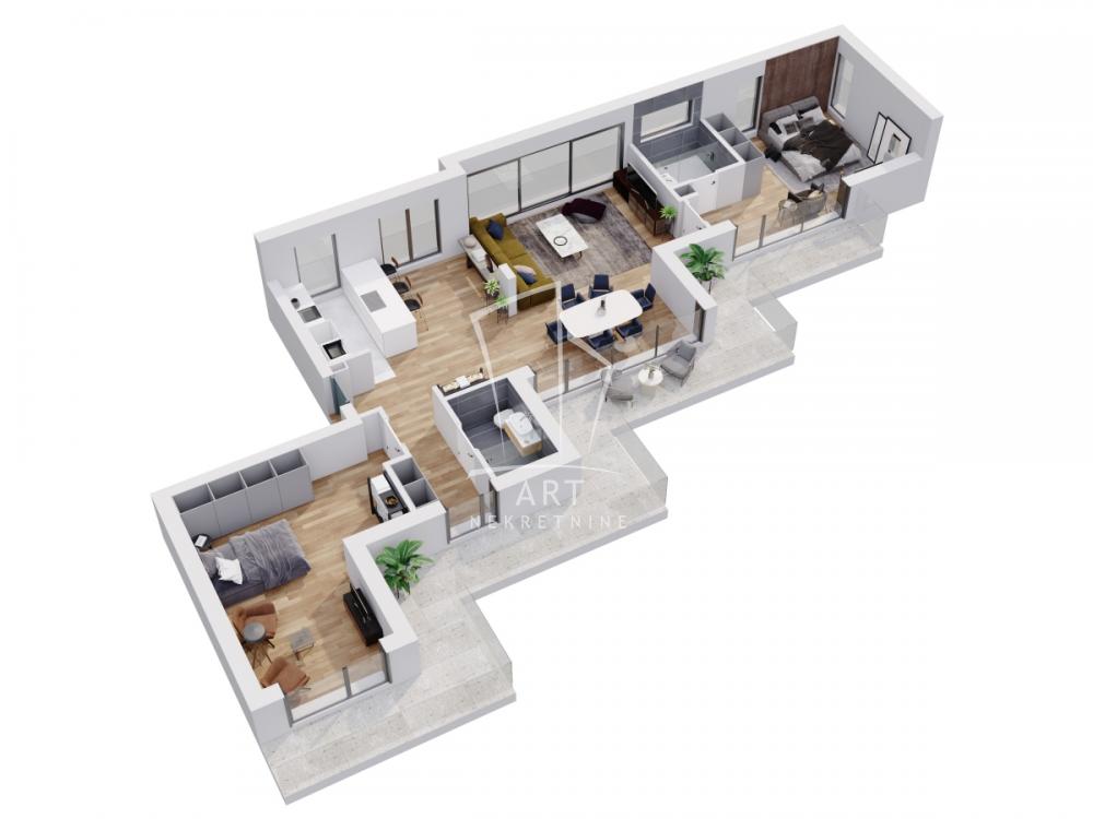 Slika 1 - Hadži Melentijeva, Trosoban stan na prodaju, 143m2, 719.000€