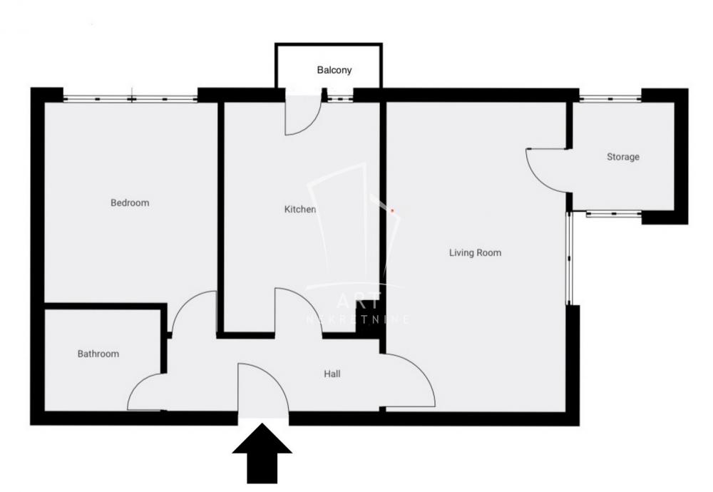 Slika 1 - Danteova, Dvoiposoban stan na prodaju, 48m2, 169.000€