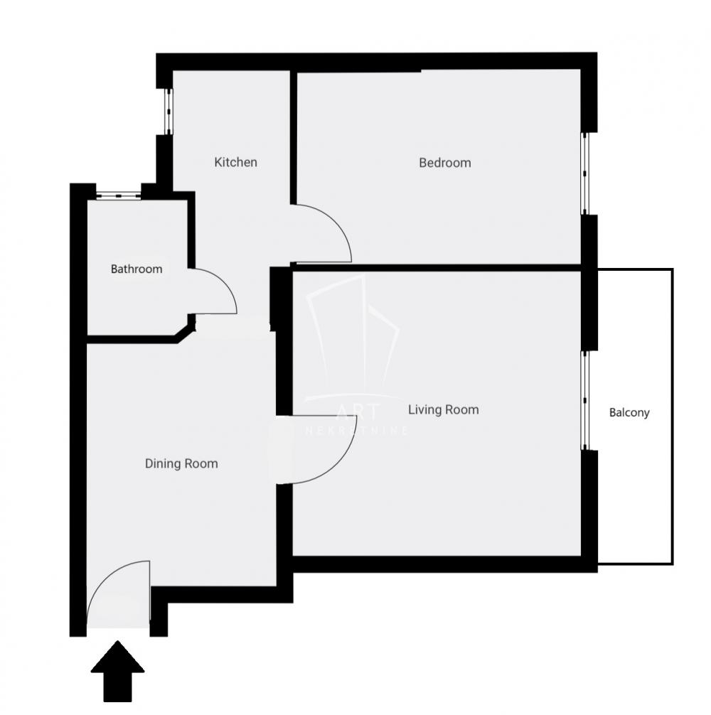 Slika 1 - Svetozara Markovića, Dvosoban stan na prodaju, 56m2, 225.000€