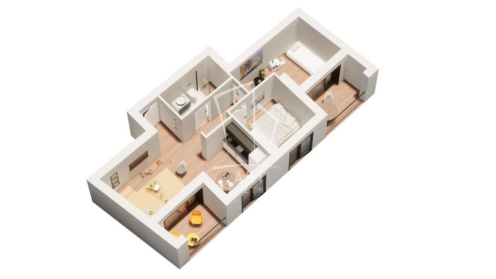 Slika 4 - Metohijska, Trosoban stan na prodaju, 58m2, 217.513€