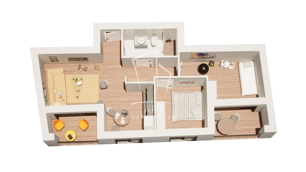 Slika 3 - Metohijska, Trosoban stan na prodaju, 58m2, 217.513€