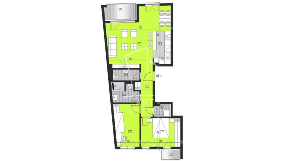 Slika 1 - Metohijska, Trosoban stan na prodaju, 77m2, 283.524€