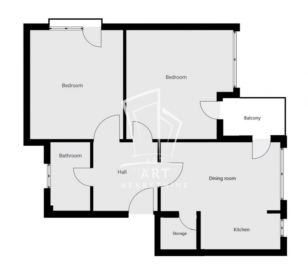 Slika 1 - Koste Taušanovića, Dvosoban stan na prodaju, 61m2, 230.000€