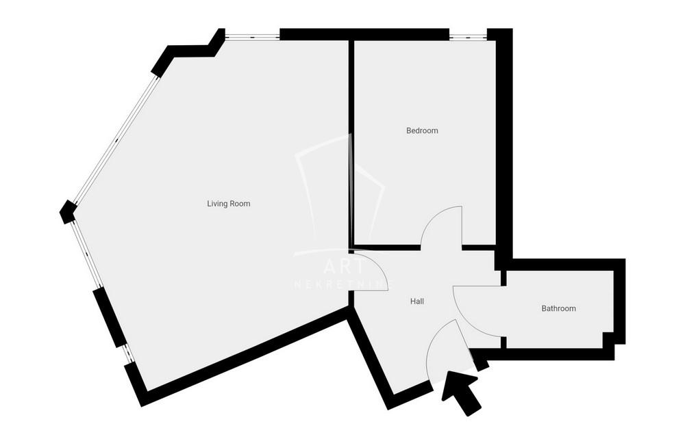 Slika 1 - Olge Jovanović, Dvosoban stan na prodaju, 50m2, 155.000€