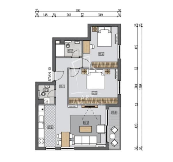 Slika 4 - Pregrevica, Trosoban stan na prodaju, 78m2, 264.180€