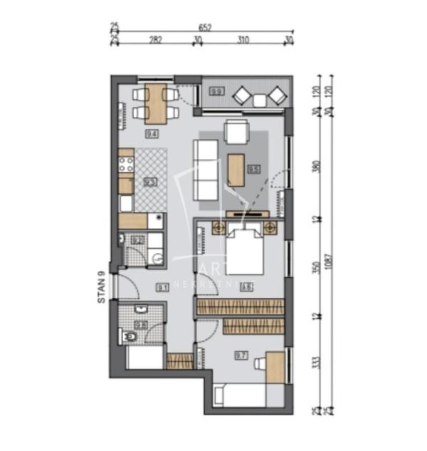 Slika 4 - Pregrevica, Dvoiposoban stan na prodaju, 66m2, 276.000€
