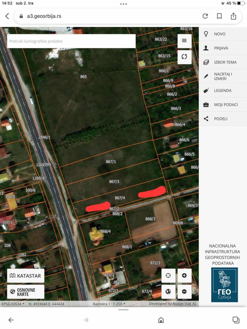 Slika 1 - Ibarski put Poljoprivredno zemljište na prodaju, Barajevo, Veliki Borak, 15.000€