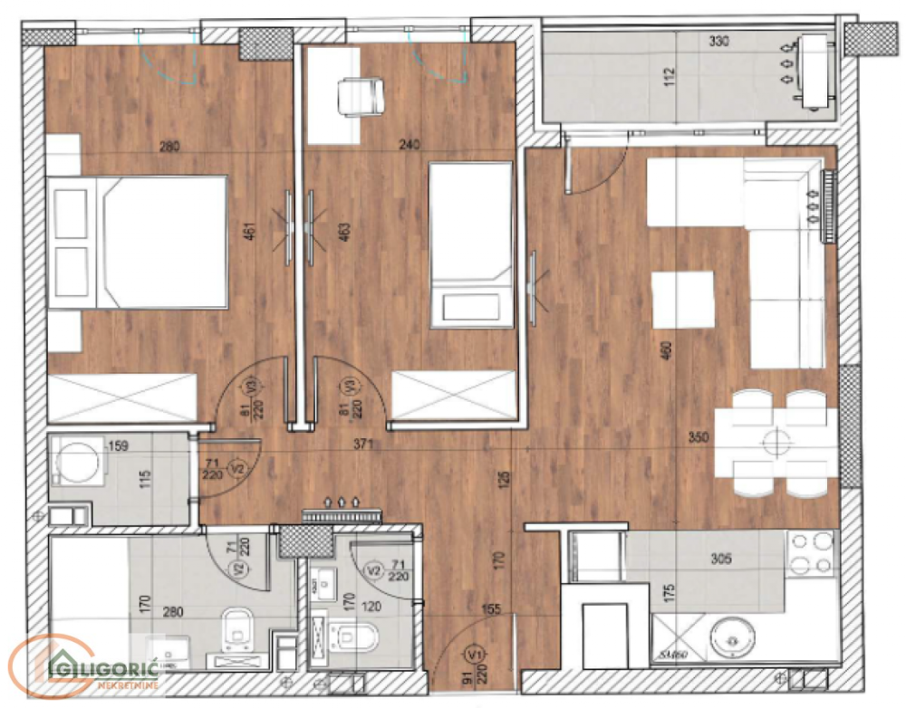 Glavna slika -Trosoban stan na prodaju, 69m2, 226.316€