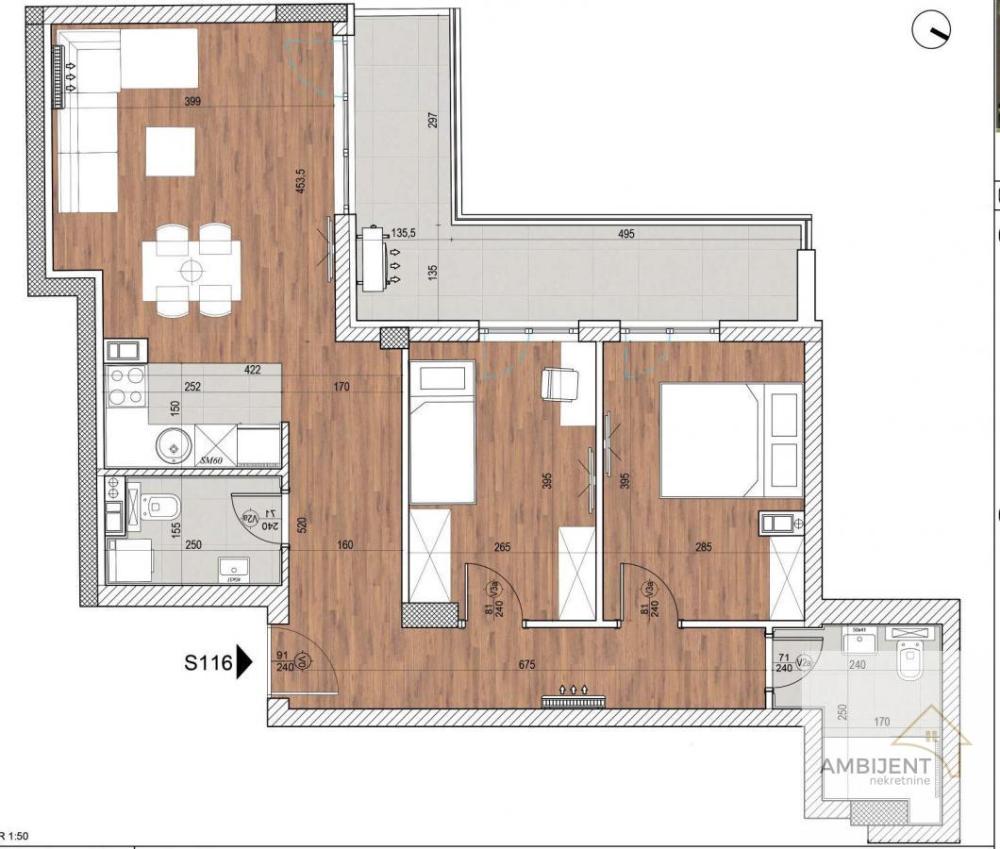 Slika 6 - Trosoban stan na prodaju, 76m2, 259.978€