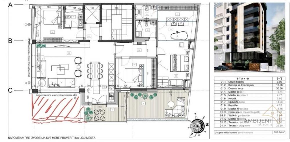 Slika 6 - Četvorosoban stan na prodaju, 185m2, 777.000€