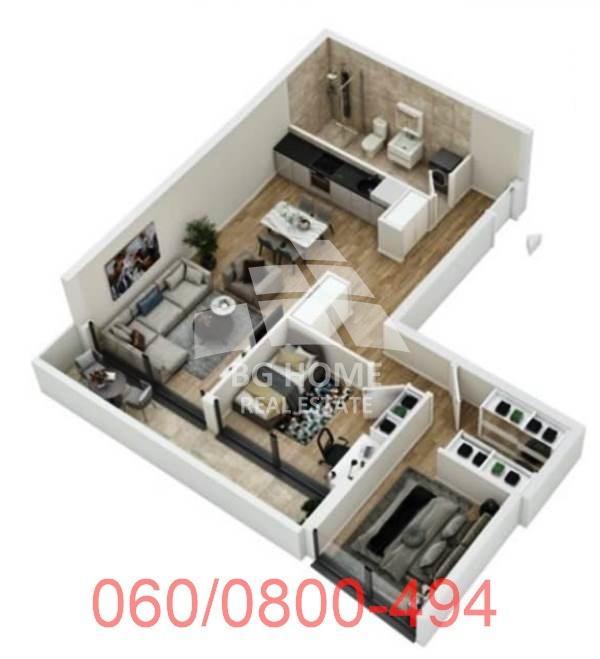 Glavna slika -Gospodara Vučića, Trosoban stan na prodaju, 73m2, 288.587€