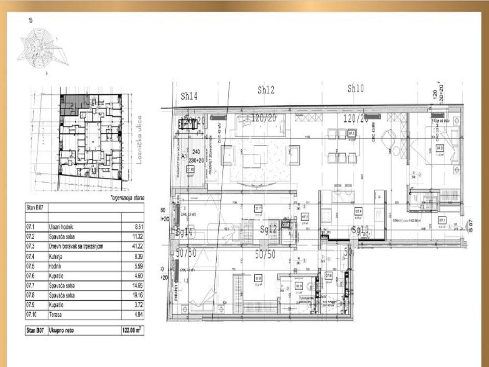 Slika 2 - Loznička, Četvorosoban stan na prodaju, 122m2, 549.000€