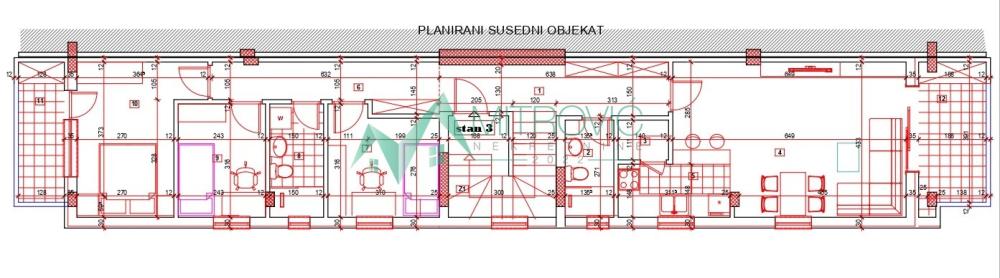 Slika 1 - Troiposoban stan na prodaju, 90m2, 204.440€