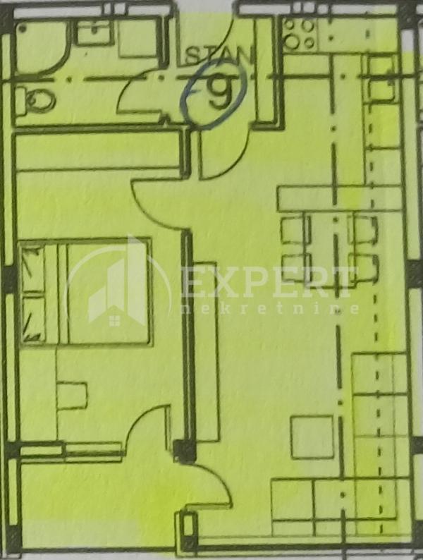 Slika 4 - Zetska, Jednoiposoban stan na prodaju, 46m2, 81.200€