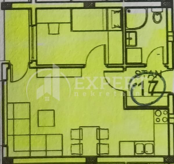 Slika 3 - Zetska, Jednoiposoban stan na prodaju, 36m2, 66.600€