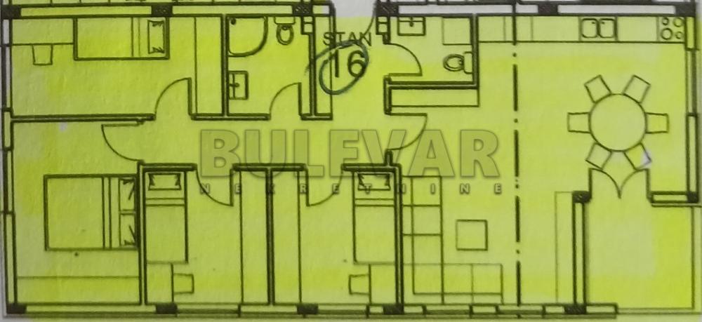 Slika 5 - Zetska, Četvorosoban stan na prodaju, 90m2, 159.110€