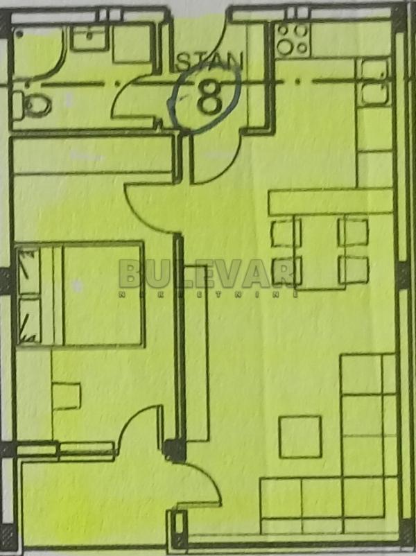Slika 5 - Zetska, Jednoiposoban stan na prodaju, 47m2, 73.951€