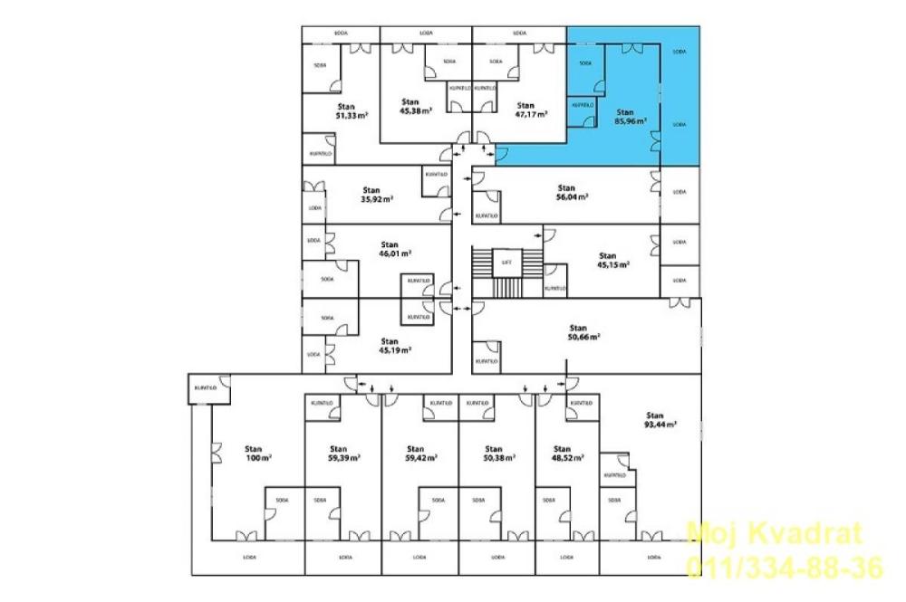 Slika 7 - Dvosoban stan na prodaju, 86m2, 130.000€
