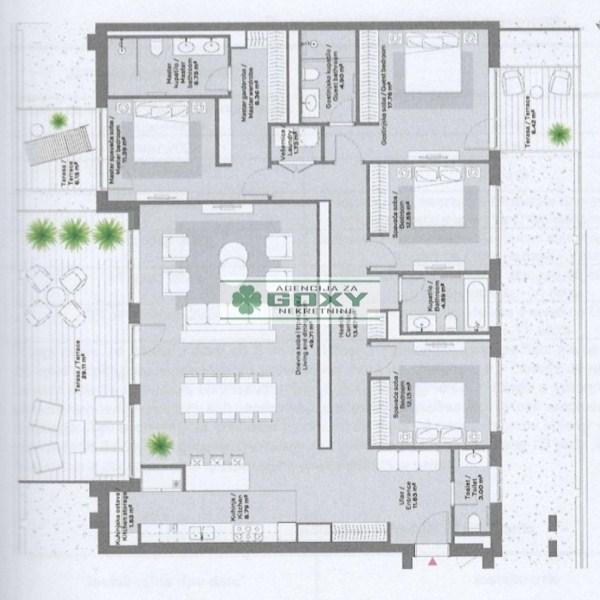 Glavna slika -Petosoban stan na prodaju, 211m2, 949.500€