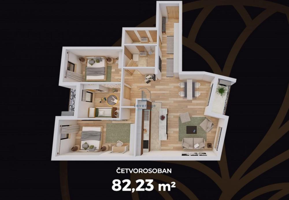 Slika 3 - Četvorosoban stan na prodaju, 82m2, 271.359€