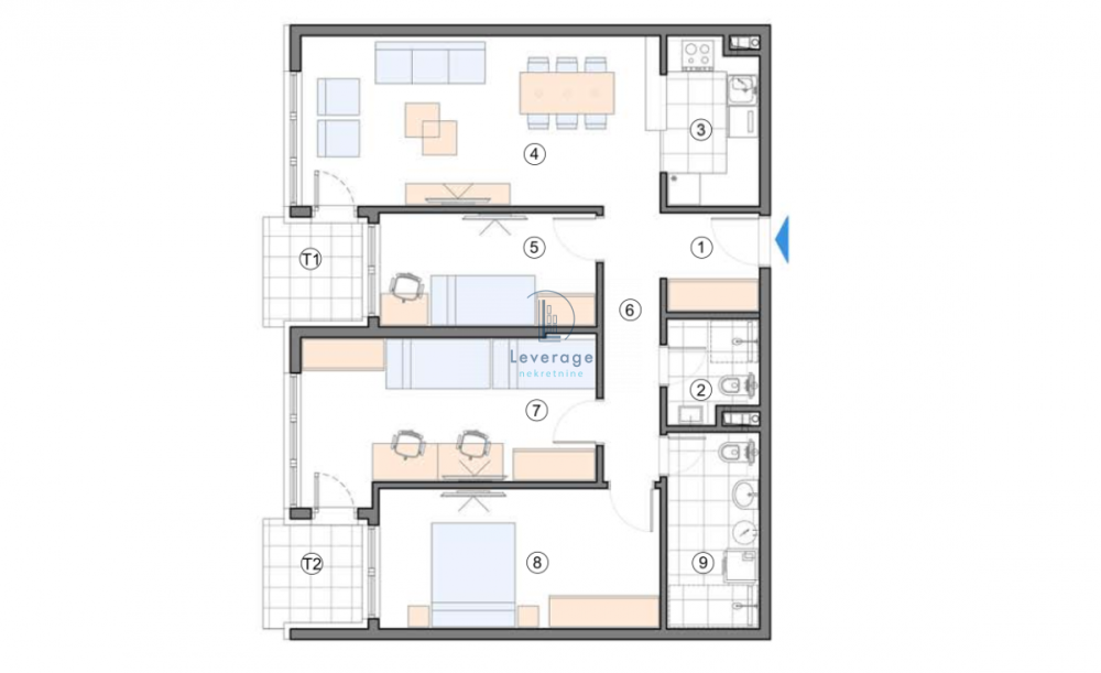 Slika 3 - Troiposoban stan na prodaju, 94m2, 246.168€