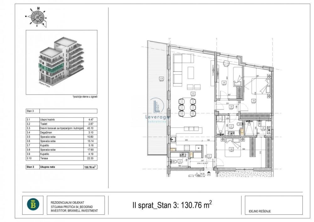 Slika 3 - Četvorosoban stan na prodaju, 130m2, 678.181€