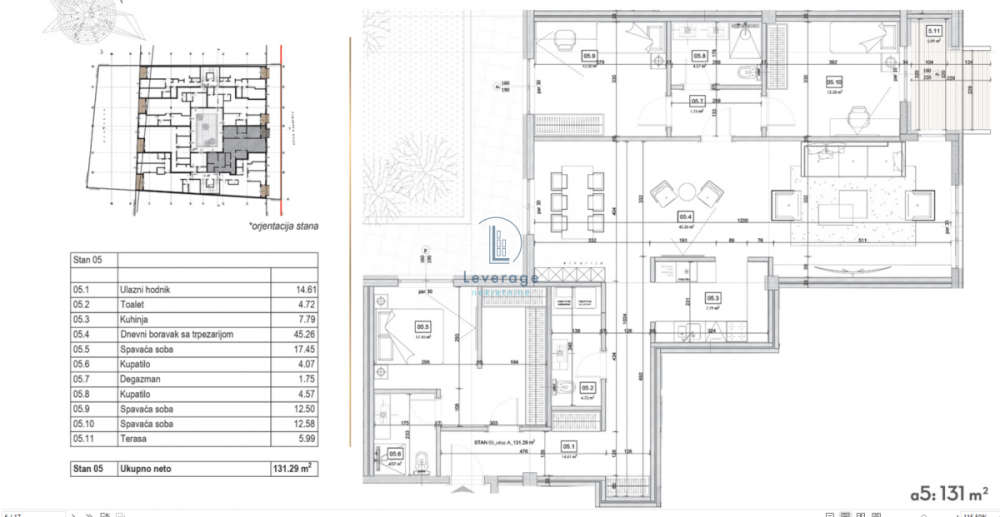 Slika 2 - Četvorosoban stan na prodaju, 131m2, 715.000€