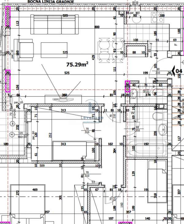 Slika 3 - Troiposoban stan na prodaju, 75m2, 262.500€