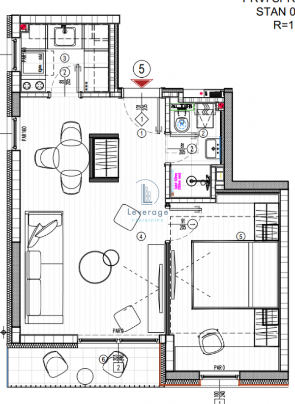 Glavna slika -Jednoiposoban stan na prodaju, 43m2, 159.100€