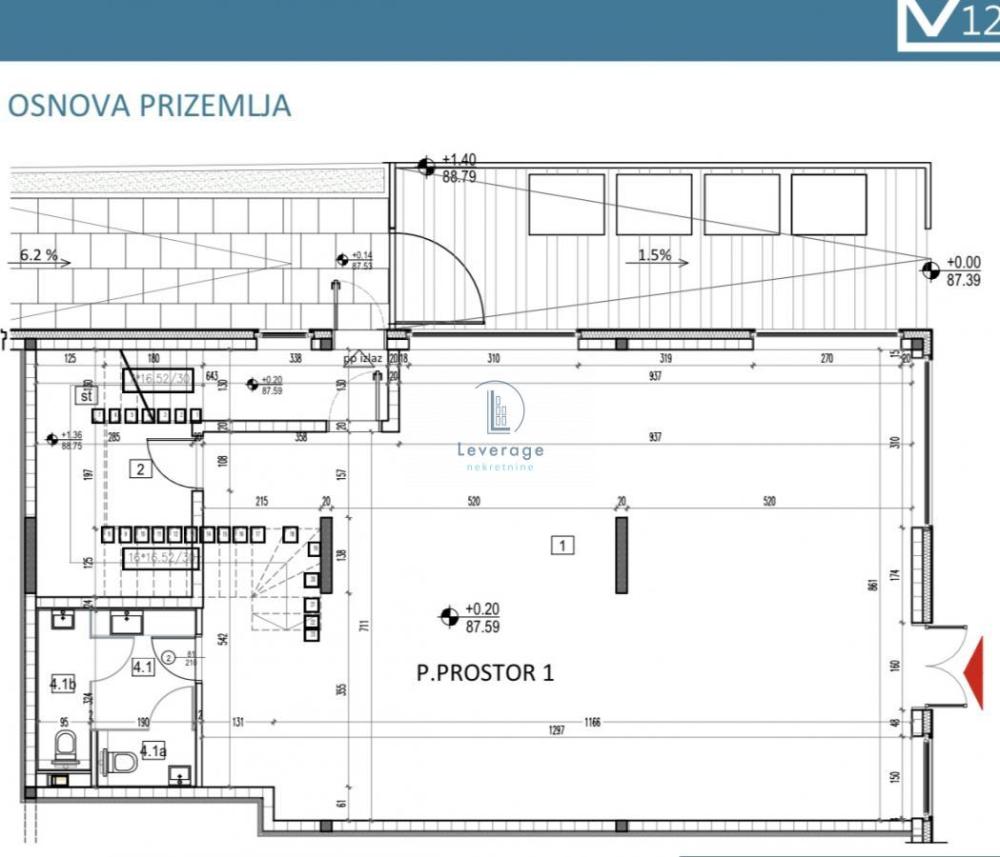 Slika 1 -  Lokal za izdavanje, 258m2, 3.870€